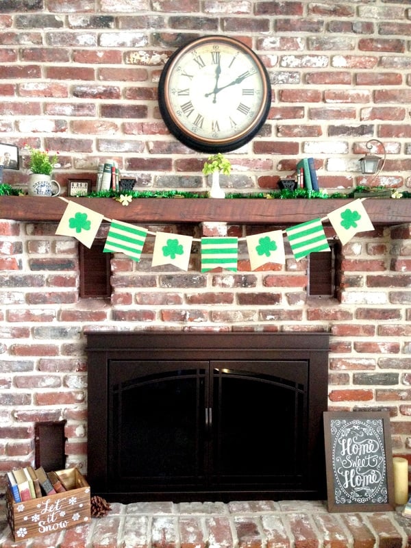St. Patrick's Day Burlap Banner