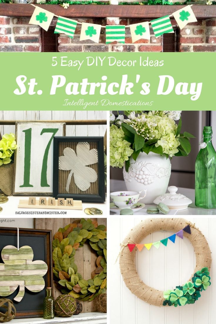Easy St. Patrick's Day DIY Decor Ideas. Make simple St. Patrick's Day Decor you can make yourself