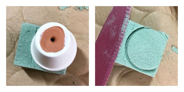 How to measure and cut the foam insert for Easter Egg Tree Topiary trees