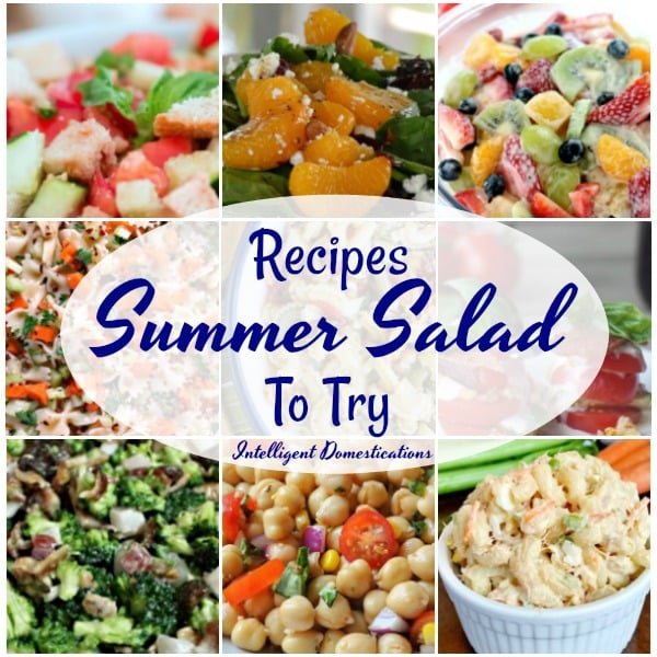 9 summer Salad Recipe Ideas to try. Salad recipes for summer. #saladrecipe #summersalad