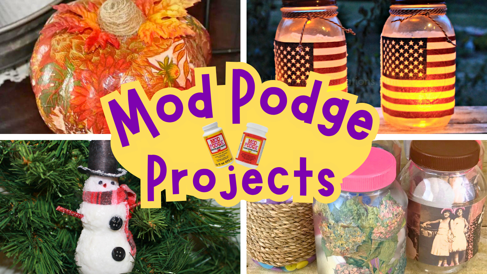 20 Mod Podge Project Ideas - Intelligent Domestications