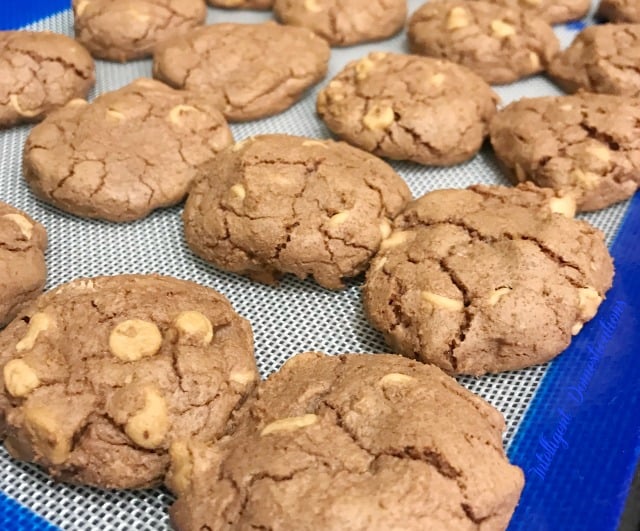 Peanut Butter Chip Chocolate Cookies easy recipe. The perfect combination of chocolate and peanut butter in a cookie! If you love chocolate cookies, you'll love this easy recipe. #choctoberfest #chocolatecookies #MakeSomethingDivine Peanut Butter Chip Chocolate Cookies easy recipe. The perfect combination of chocolate and peanut butter in a cookie! If you love chocolate cookies, you'll love this easy recipe. #choctoberfest #chocolatecookies #MakeSomethingDivine