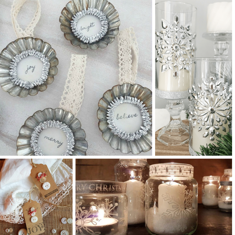 Snowflake Jar Luminaries - Creative Ramblings