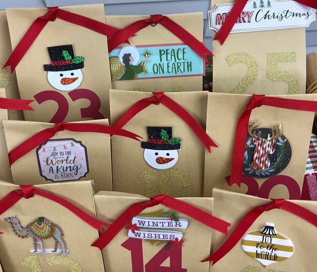 How to make a Paper Bag Christmas Countdown Calendar