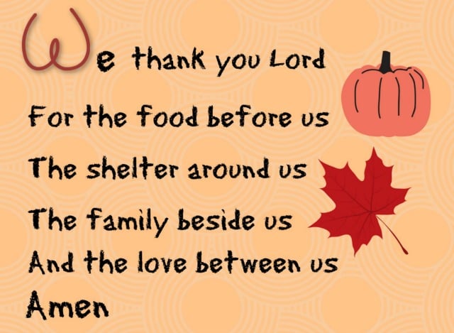 Short Mealtime Prayers for Children Printable ...