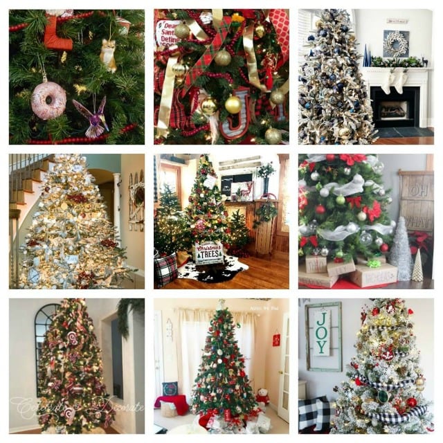 How to Decorate a Christmas Tree with Ribbon and Bows. Red and Gold Christmas Tree decor using ribbons, bows and gold balls #Christmastree