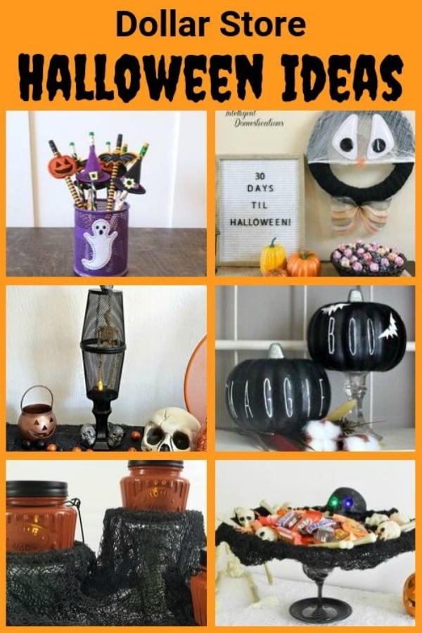 Dollar Store Decor DIY projects anyone can make. #halloweendecor