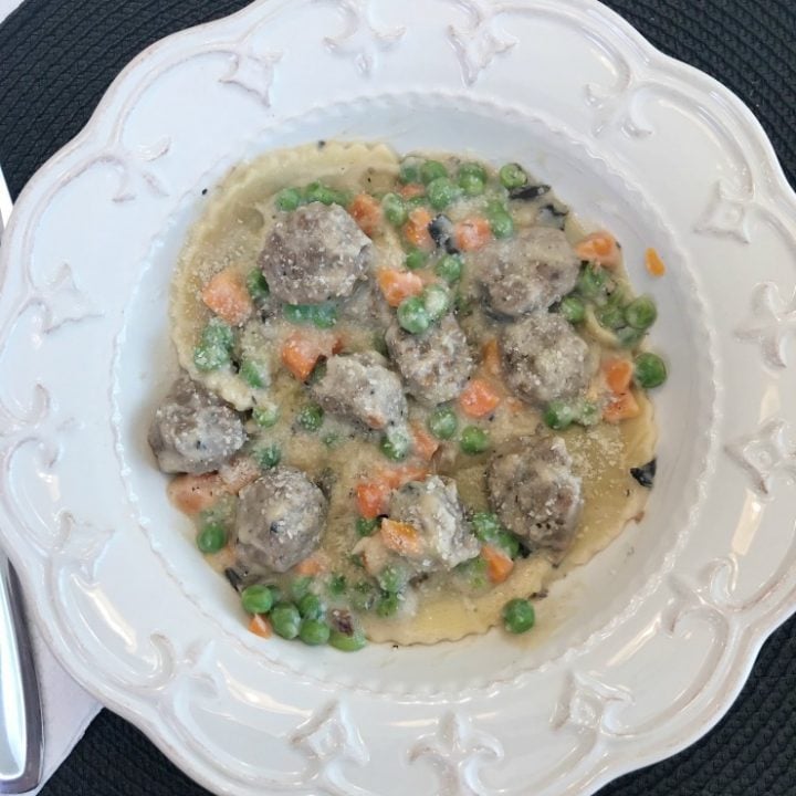Italian Sausage and Tortellini Skillet dinner