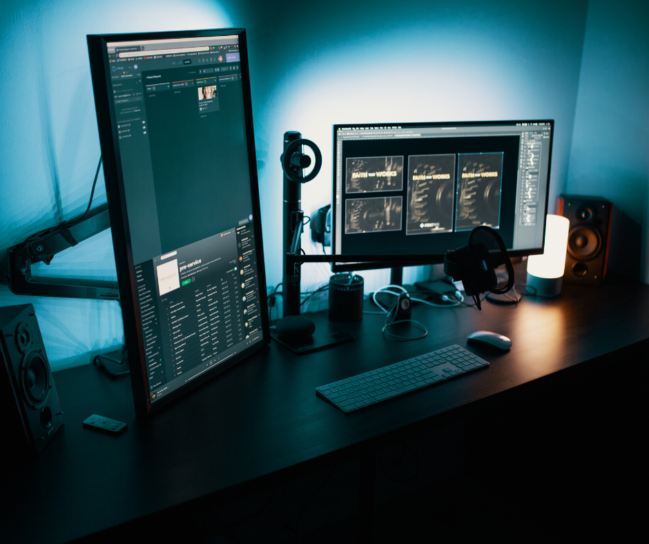 Essential electronics needed to work from home. No matter if you are teleworking or are setting up a home office. These are the things we use to work from home. #telework #homeoffice