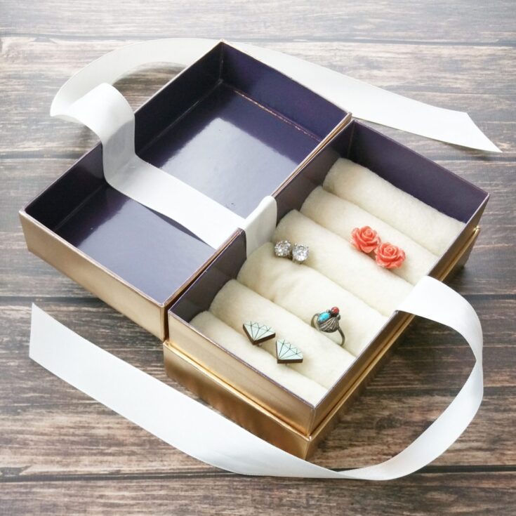 Image for DIY Travel Jewelry Box … with Upcycled Mobile Phone Box