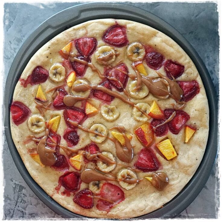 Image for Baked Pancake Pizza Vegan Gluten Free Recipe