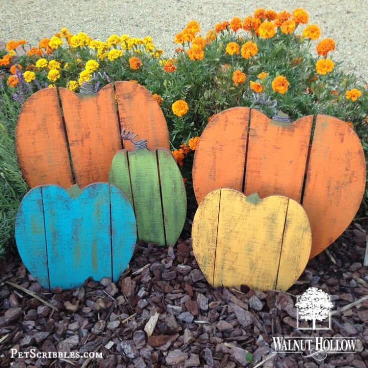 Image for Rustic Painted Wood Pallet Pumpkins!