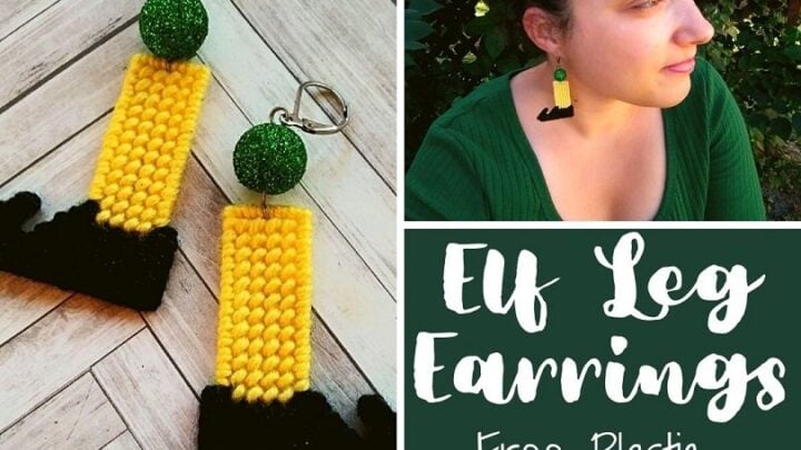 Image for Elf Leg Earrings – Free Plastic Canvas Pattern