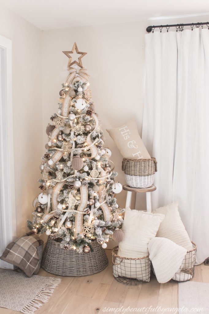 Image for Cozy Neutral Bedroom Christmas Tree