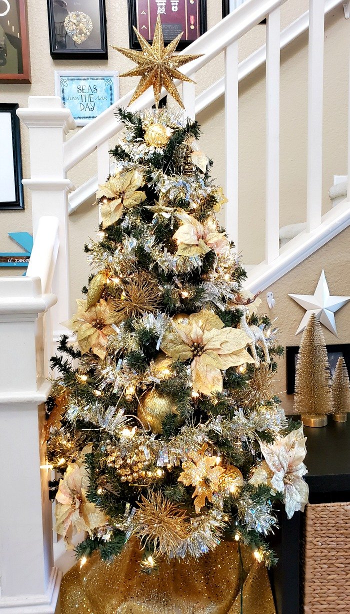Image for Gold Holographic Garland Mini Christmas Tree
