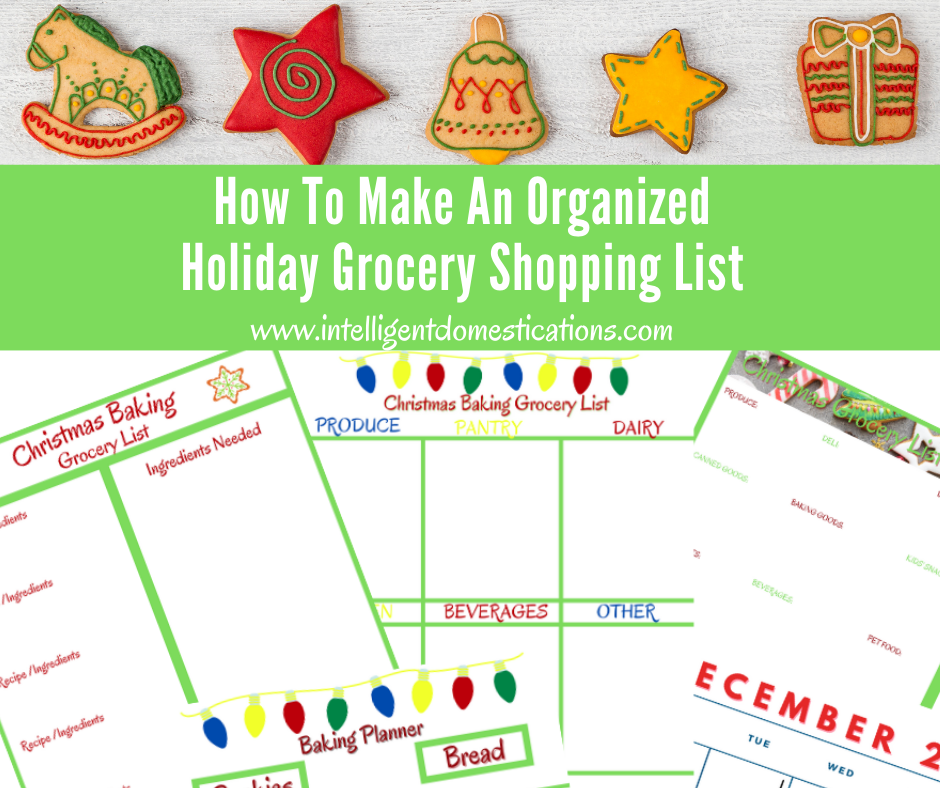 How To Make An Organized Holiday Grocery Shopping List