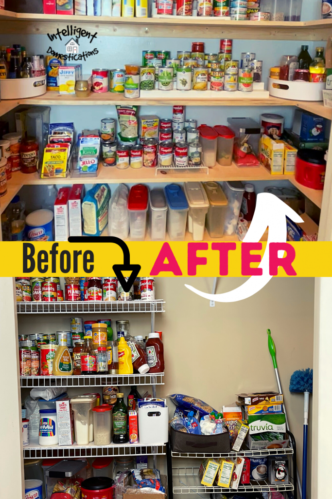 Before and After Pantry Remodel pictures