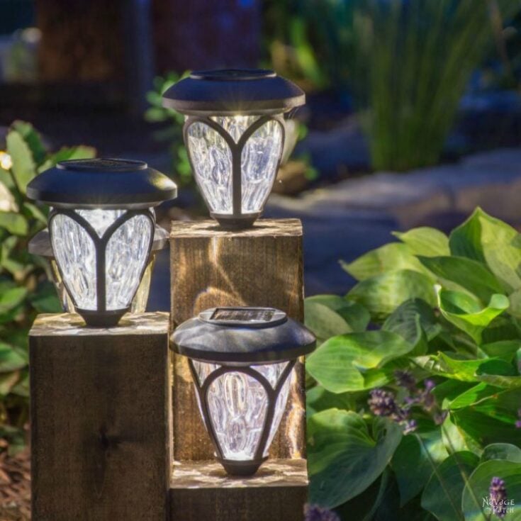 Image for DIY Cedar Cube Solar Landscape Lights