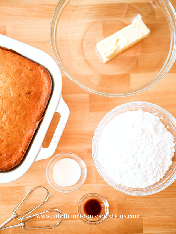 Ingredients for Cake Ball Frosting