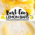 Lemon bars on a white dish