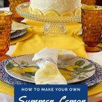 lemon tablescape