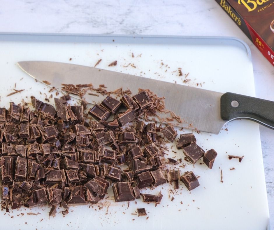 chopped chocolate bark