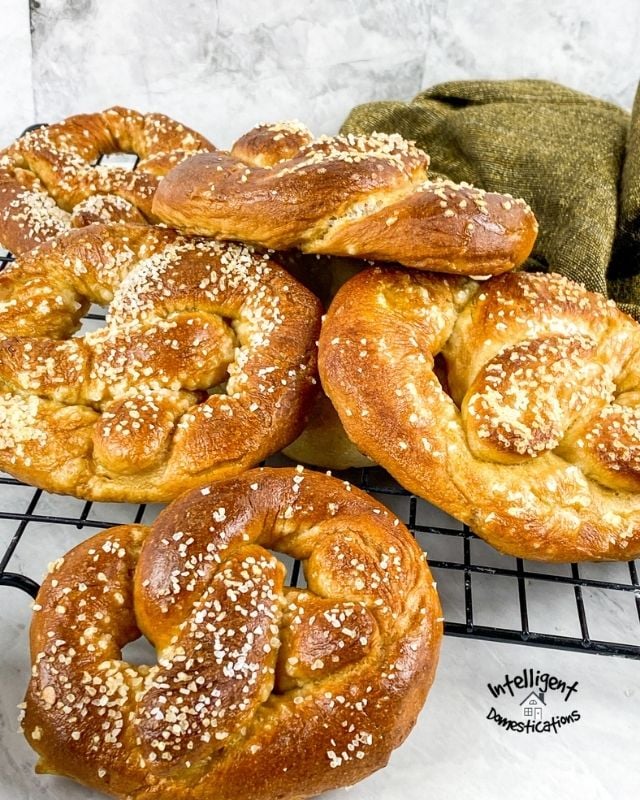 Pretzels fresh from the oven