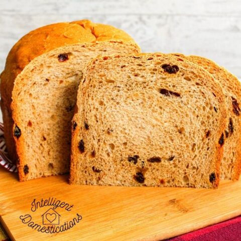 Fresh Cinnamon Raisin Bread sliced