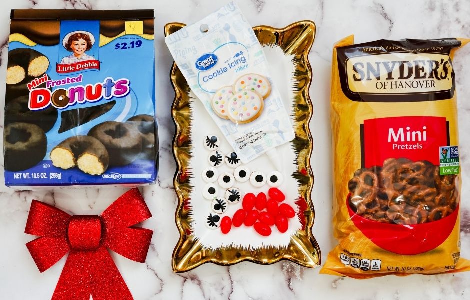 Ingredients for making Reindeer mini donuts