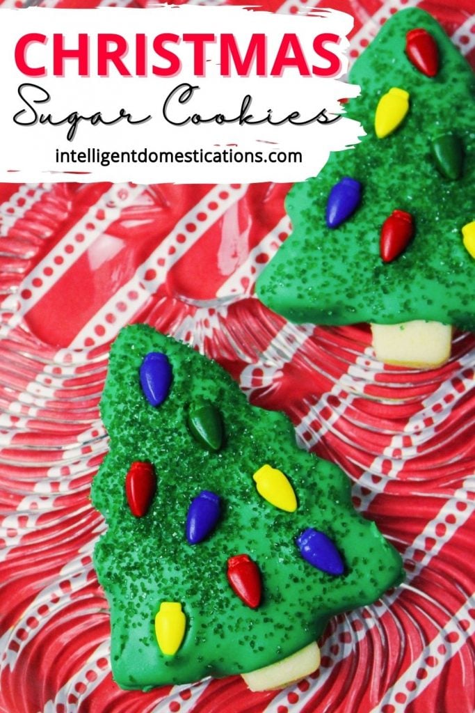 Christmas Tree Cream Cheese Sugar Cookies