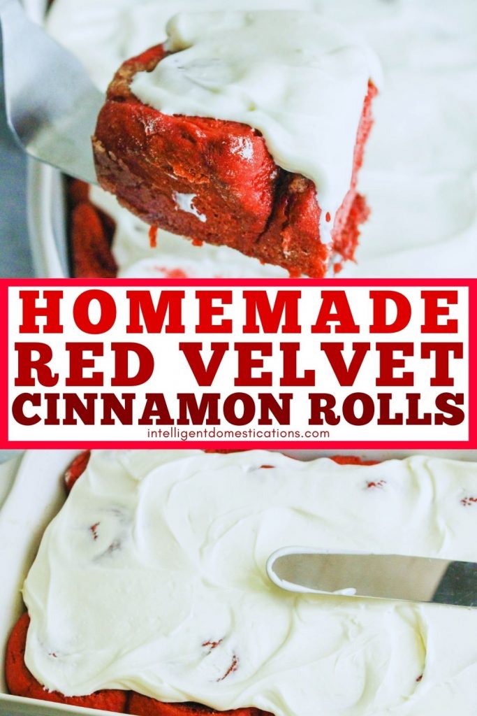 Homemade Red Velvet Cinnamon Rolls