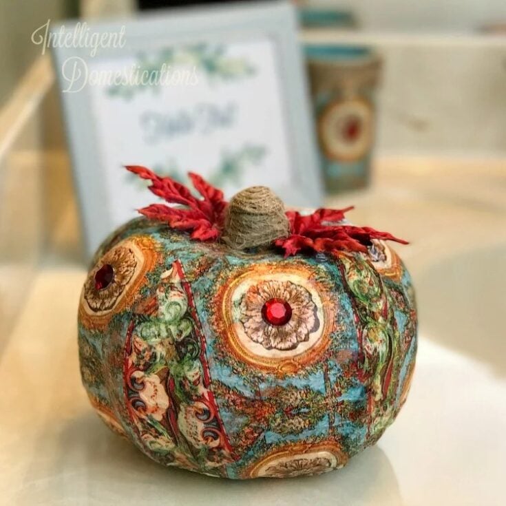 Image for Decoupage Pumpkin Fall Vignette