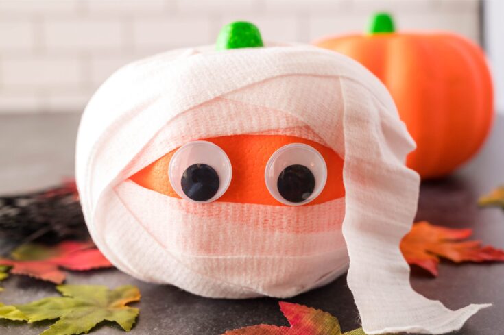 Image for DIY Mummy Pumpkin with Gauze