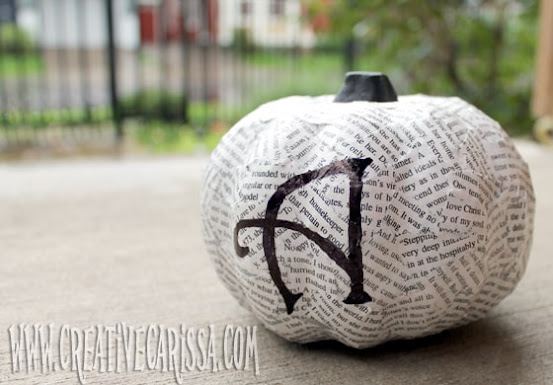 Image for Make Mod Podged Book Page Pumpkins