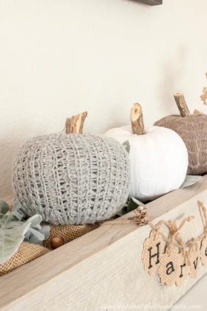 Image for Dollar Store Sweater Pumpkins