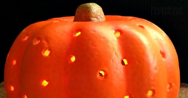 Image for How to Make a Pumpkin Lantern - A Dollar Store DIY Project