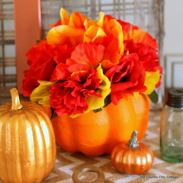 Image for Dollar Store Flower Pumpkin