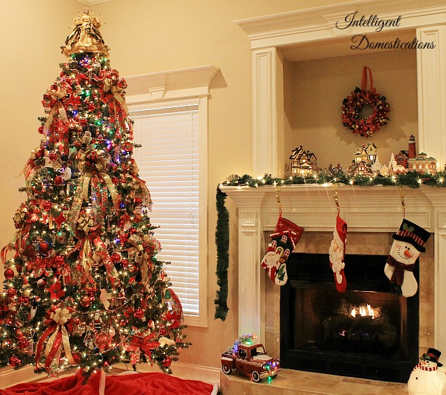Image for Christmas Tree Decorated With Ribbons And Bows