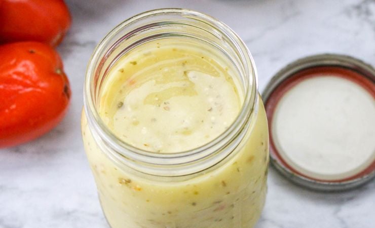 Copycat Olive Garden Salad Dressing in a mason jar.intelligentdomestications.com