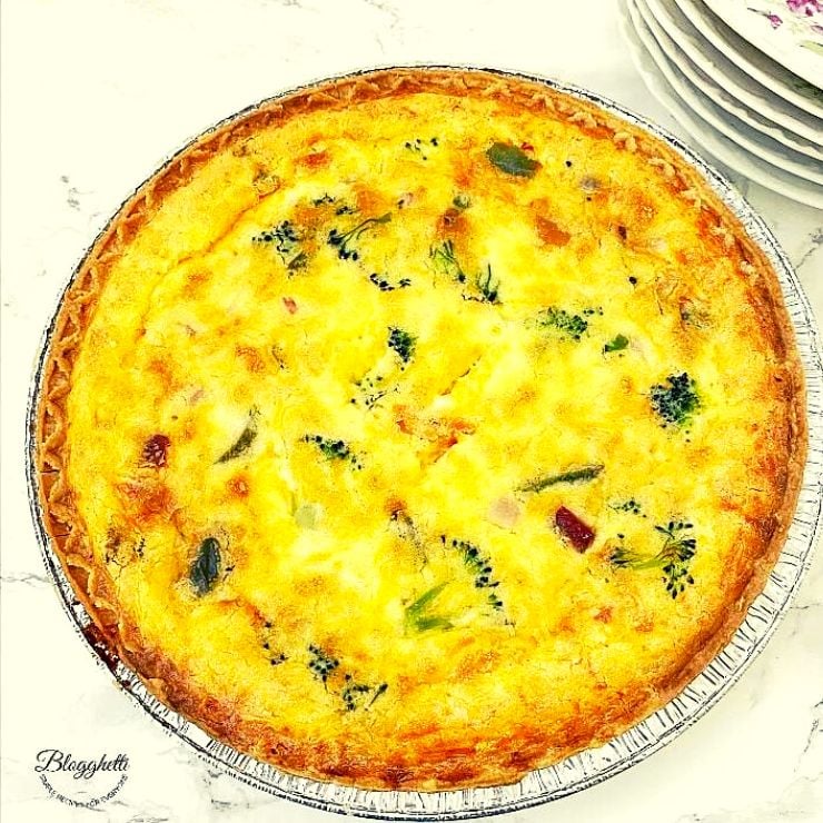 Ham and Broccoli Quiche recipe. blogghetti