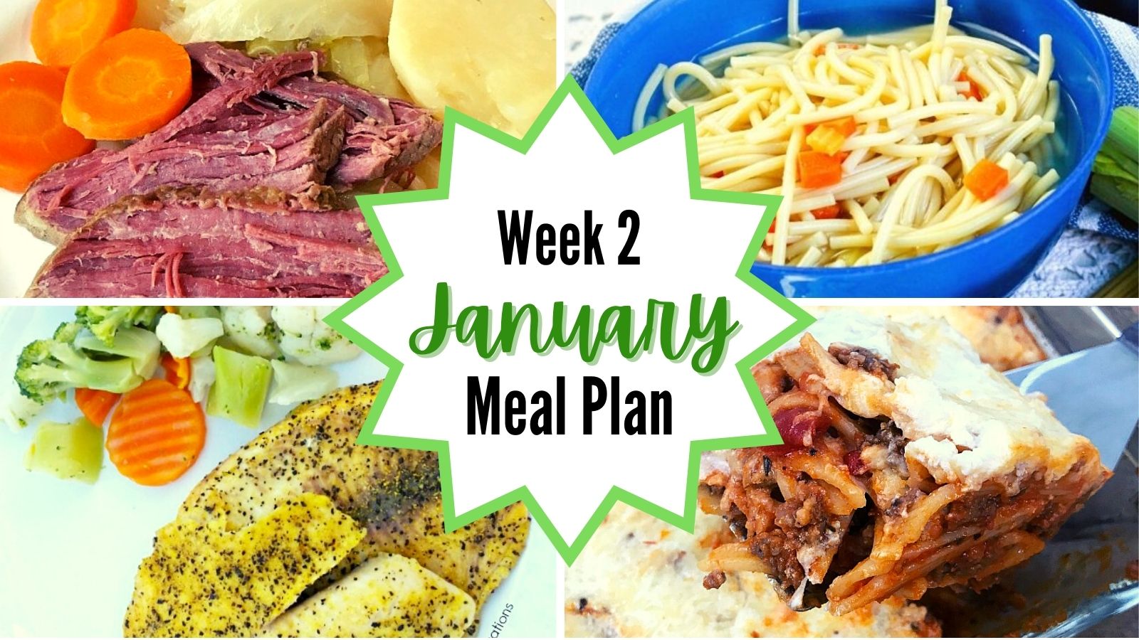 January Meal Plan Week 2 - Intelligent Domestications