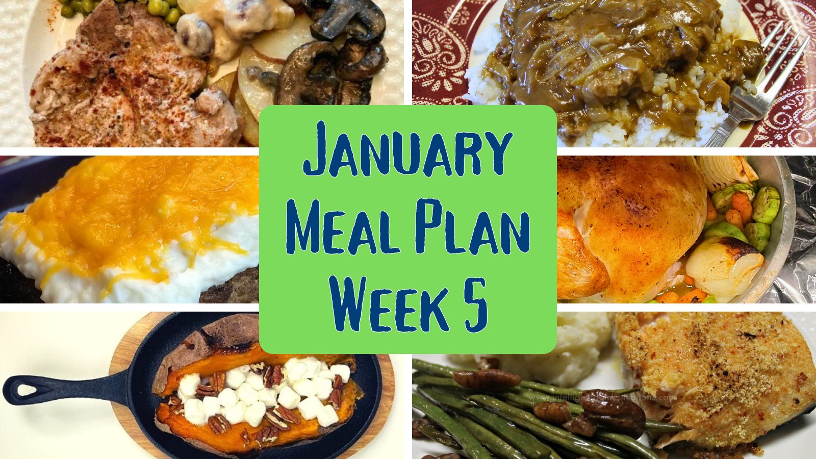 January Meal Plan Week 5 - Intelligent Domestications
