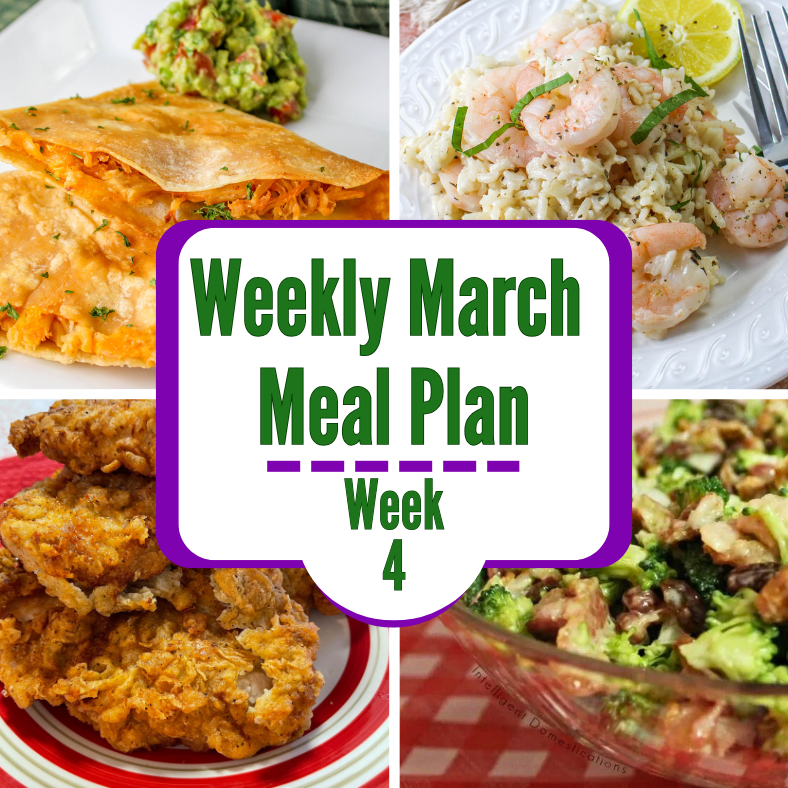 Weekly March Meal Plan