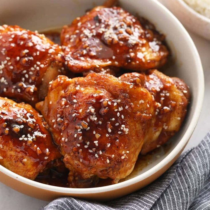 Image for Instant Pot Chicken Thighs w/ Honey Garlic Sauce