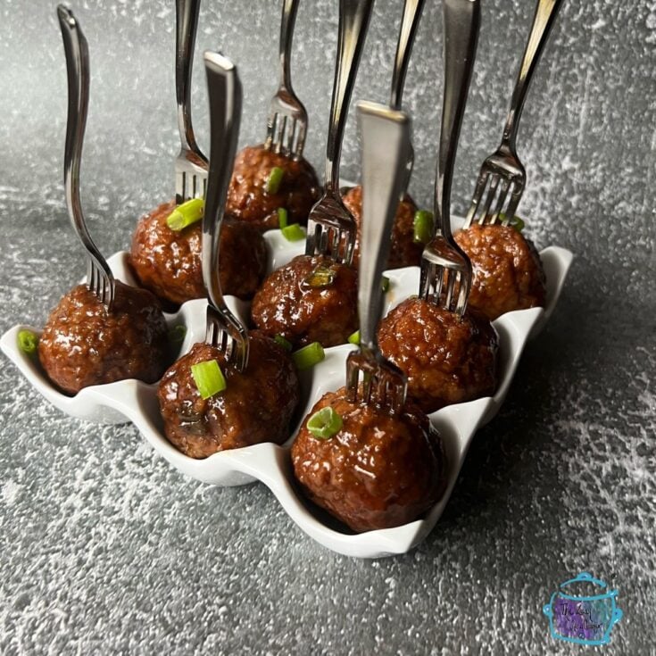 Image for Slow Cooker Honey Bourbon Meatballs