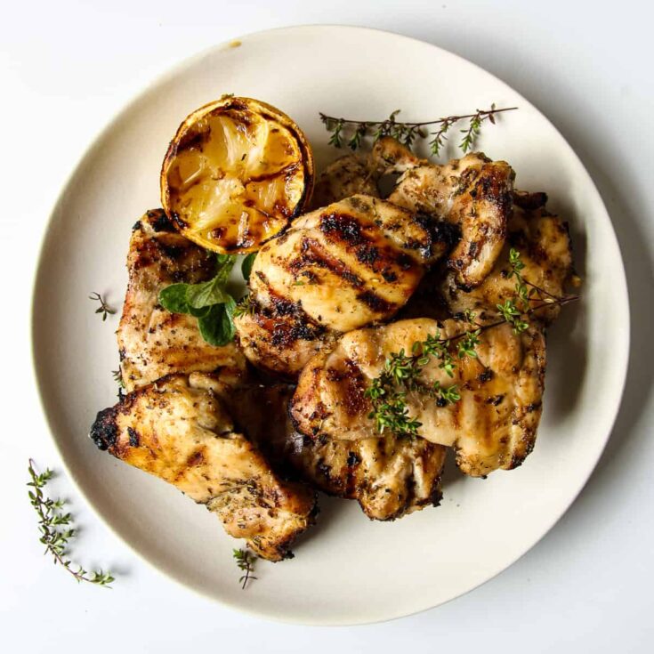 Image for Grilled Boneless Chicken Thighs