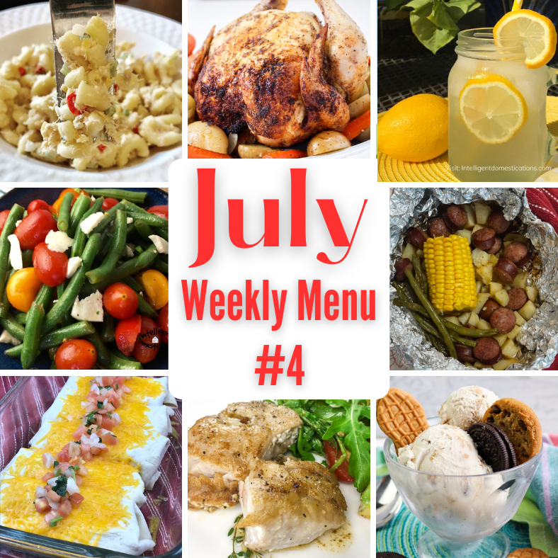 July Weekly Menu Plan #4