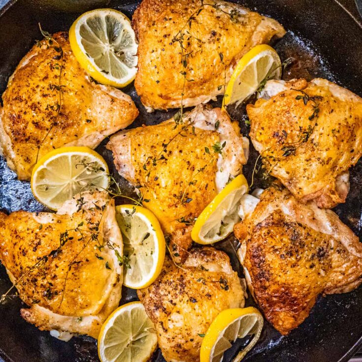 Image for Baked Chicken Thighs with Lemon and Thyme
