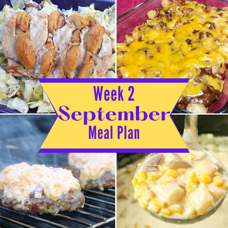 September weekly meal plan