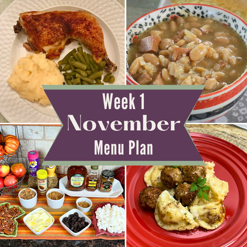 November weekly menu plan